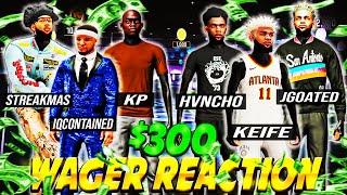 Keife & JGoated Wagered IQContained & KP For $300 On NBA2K22 In The MOST INTENSE WAGER OF THE YEAR