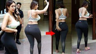 Ohh No Ye क्या Hogaya  Malaika Arora Suffers Biggest Embarrassing Moment In Gym Sports Br@ At Res