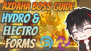 Azhdaha Easy Boss Guide - Hydro & Electro No Damage Genshin Impact