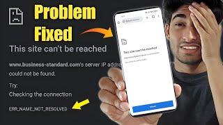 How To Fix This Site Cant Be Reached Error ️ ERR_ADDRESS_UNRECHABLE android phone
