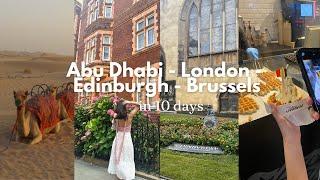 LONDON VLOG NO.2 feat. Abu Dhabi Edinburgh & Brussels   Juliana Vargas