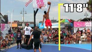 Jonathan Clark Dunks ALMOST 12 Feet Gets 118 @ VBL DunkFest