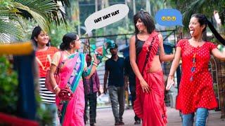 walking ladies style prank  most funny video girl style prank in public 