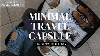 The easiest travel capsule packing method  Summer holiday packing for Copenhagen