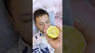 Mom Squeezes Lemon Into Dads MouthBlaming Daughter #funny #comedy #cute #baby #newcomedy#smile#fun