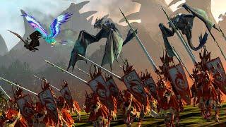 BEASTMEN vs HIGH ELVES - Massive TotalWar Warhammer 3 cinematic battle
