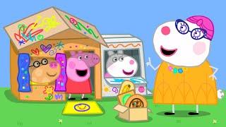 Building A Cardboard House   Peppa Pig Official Full Episodes