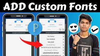 How To Add Custom Fonts In Pixellab App  Make Your Thumbnails Attractive  Install Custom Fonts