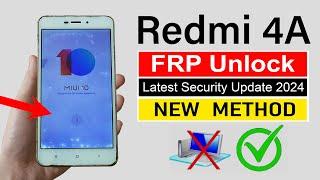 Redmi 4A Gmail Account Remove without pc - LATEST UPDATE 2024