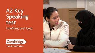 A2 Key Speaking test - Sthefhany and Fayza  Cambridge English