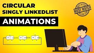 Circular Singly Linked List Animations  Data Structure  Visual How