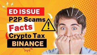 ED issue  Binance Wazrix p2p  Crypto Tax Tamil