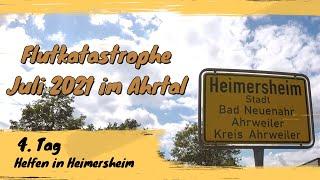 Helfer im Ahrtal nach der Flutkatastrophe 29 Juli 2021 Heimersheim