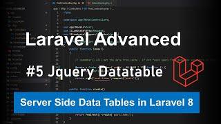 Laravel 8 Advanced - #5 Jquery Datable with Server Side pagination