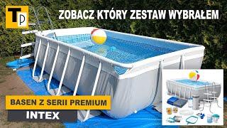 Basen stelażowy INTEX z serii PREMIUM 300 x 175 x 80 cm  MEGA ZESTAW 18w1  Zobacz Co Kupiłem.