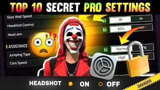 Top 10 Pro Settings + Sensitivity + Fire Button For Headshot   Auto Headshot Setting  Free Fire