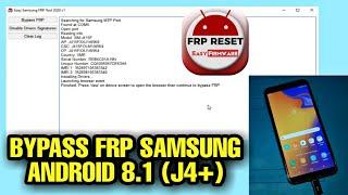 Easy Samsung FRP Tool 2020 2 sec Bypass FRP Samsung j4 Plus Android 8 By infinity Mobile