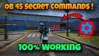 Ob 45 TOP 5 set edit commands  Freefire SECRET commands 100% working