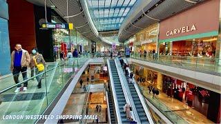 Westfield Stratford Shopping Mall - London England   Virtual Walking Tour 4k HDR 2022