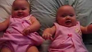 Laughing twins