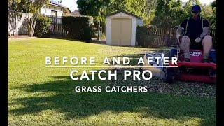 Catch Pro Grass Catchers - before and after