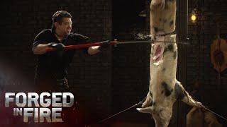 Forged in Fire The Nagamaki Samurai Sword SLICES IT UP Season 6