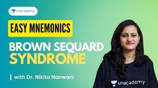 Easy Mnemonics Brown Sequard Syndrome by Dr. Nikita Nanwani