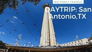 BIG FAMILY DAY TRIP SAN ANTONIO  PART 1 TOWER OF AMERICA 2M BBQ