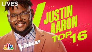 Justin Aaron Performs Luther Vandross Here and Now  NBCs The Voice Top 16 2022