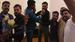 #Khesari Lal Yadav के Birthday Party 2021 में पहुचे #Pawan Singh और #Samar Singh गरदा मचाया