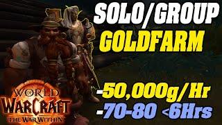 50000gHr & Level 70-80 In 6Hrs  SOLO & Group Goldfarm War Within