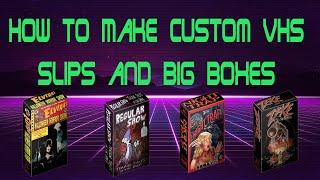 How to create and print custom VHS slip covers and Big Boxes * with Templates*