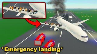 I Had To Make An Emergency Landing With No Wheels.. Roblox