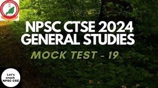 NPSC CTSE 2024  General Studies   Mock Test Lesson-19