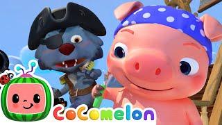 Three Little Pigs Pirate Version  CoComelon Furry Friends  Animals for Kids