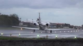 Cessna 560 XL Citation XLS CS-DXR RW04 takeoff San Sebastian airport EASLESO