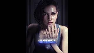 Jill Valentine ORIGINAL vs REMAKE  4K  Resident Evil 3 #shorts