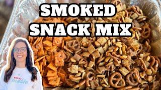 SMOKED SNACK MIX  Smoked Chex Mix & Cheez-Its On Pit Boss Austin XL