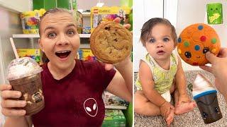 SQUISHY VS REAL FOOD Toddler Controls What We Eat