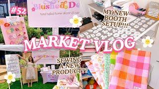 OUTDOOR MARKET VLOG  & Sewing new product prototypes  Studio Vlog 52  Small business vlog