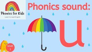 Phonics for Kids U Sound  Phonics Letter Sound U  Learn to Read