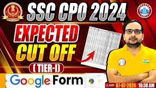 SSC CPO 2024  SSC CPO Expected Cut Off 2024  SSC CPO 2024 Tier 1 Cut Off  Info By Ankit Bhati Sir