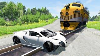 Cars vs Rails – BeamNG.Drive