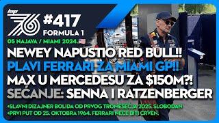 Lap76 #417 F1 Newey napustio Red Bull Plavi Ferrari u USA. Max u Mercedes Senna i Ratzenberger