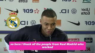 Kylian Mbappé talks about joining Real Madrid for the first time️