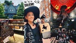 We’re in SALEM Spooky Shopping + Salem Witch Board Museum Witch House & More Our First Time