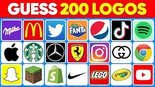 Guess the Logo in 2 Seconds  200 Famous Logos  Logo Quiz 2024