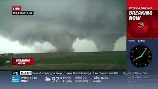 Pilger NE Twin Tornado Coverage June 16 2014 - The Weather Channel