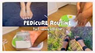 Pedicure routine