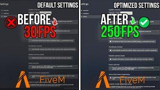 How To Boost FPS & Fix FPS Drops in FiveM GTA V  FiveM Low End PC Fix Lag  FiveM Best Settings